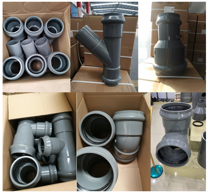 PVC Fittings with Rubber Ring Joint Package