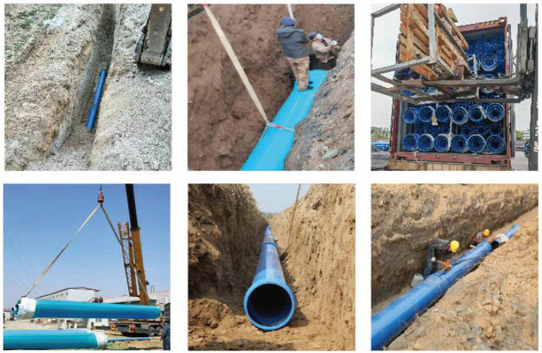 This picture shows the pvc pipe application field