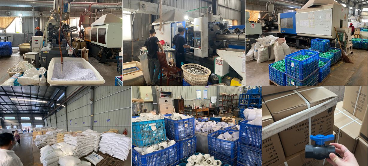 Blue Handle PVC Octagonal Ball Valve Factory