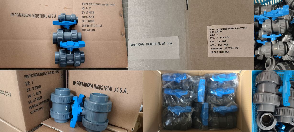 New Type Single Double Union Ball Valve Product Packaging