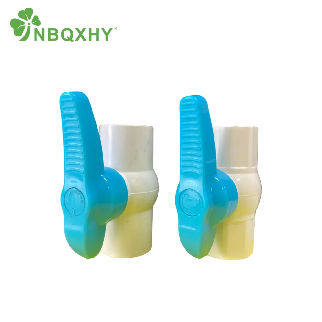 Blue New Type Handle PVC Octagonal Ball Valve (1)