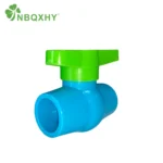 PVC Blue Body Green Handle Ball Valve (3)