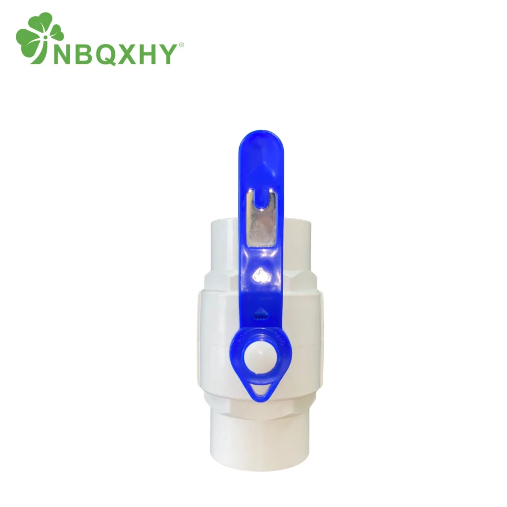 PVC Iron Plate Reinforced Handle Ball Valve (2)